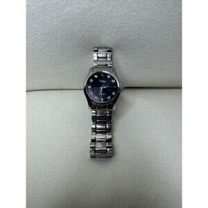 Caravelle by Bulova Womens Diamond Accented Black Dial Watch(runs)#10